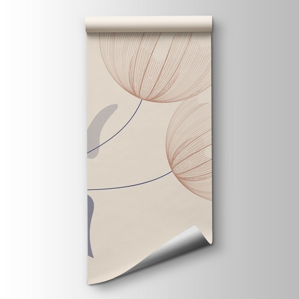 Delicate floral design in soft tones