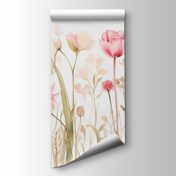 Painting of flowers and grass