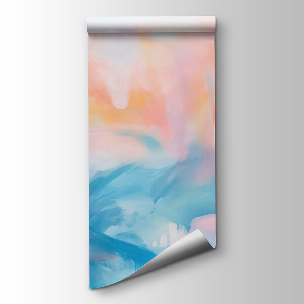 Painting of a colorful sky