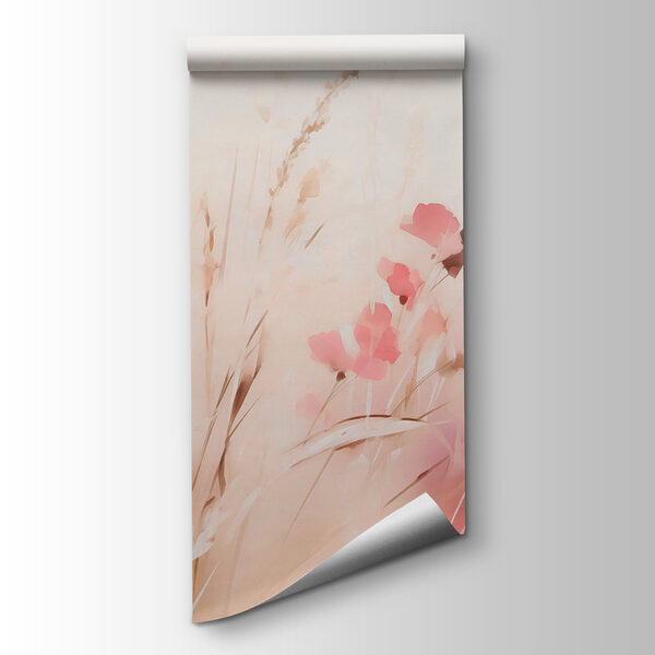 Field of pink flowers