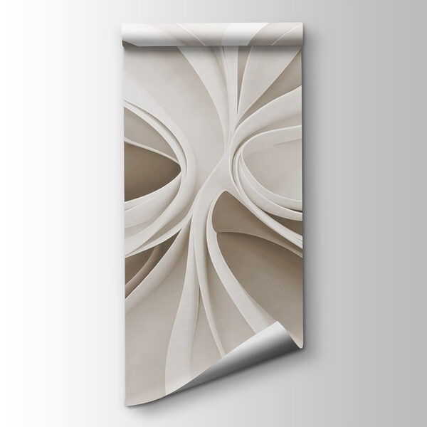 White swirly pattern