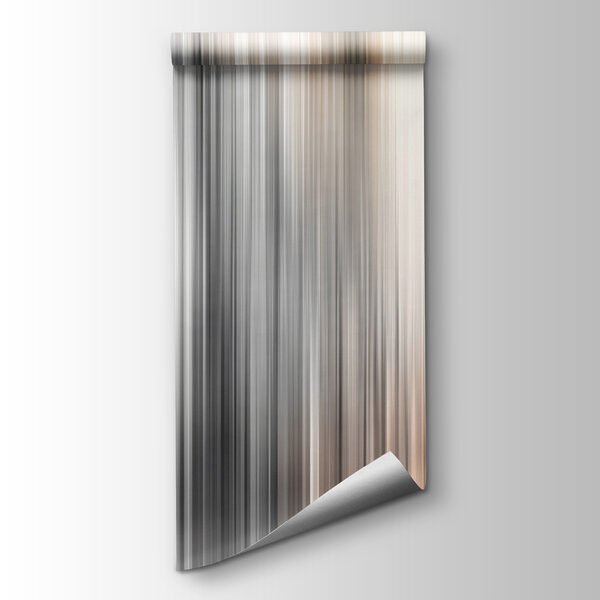 A blurry image of a grey and white striped background