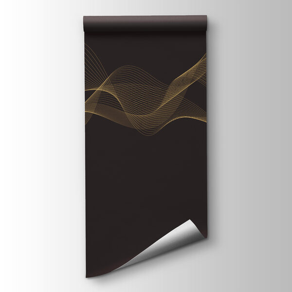 Elegant swirling lines on dark background