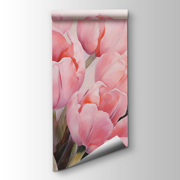 Close up of pink tulips Close up of pink tulips