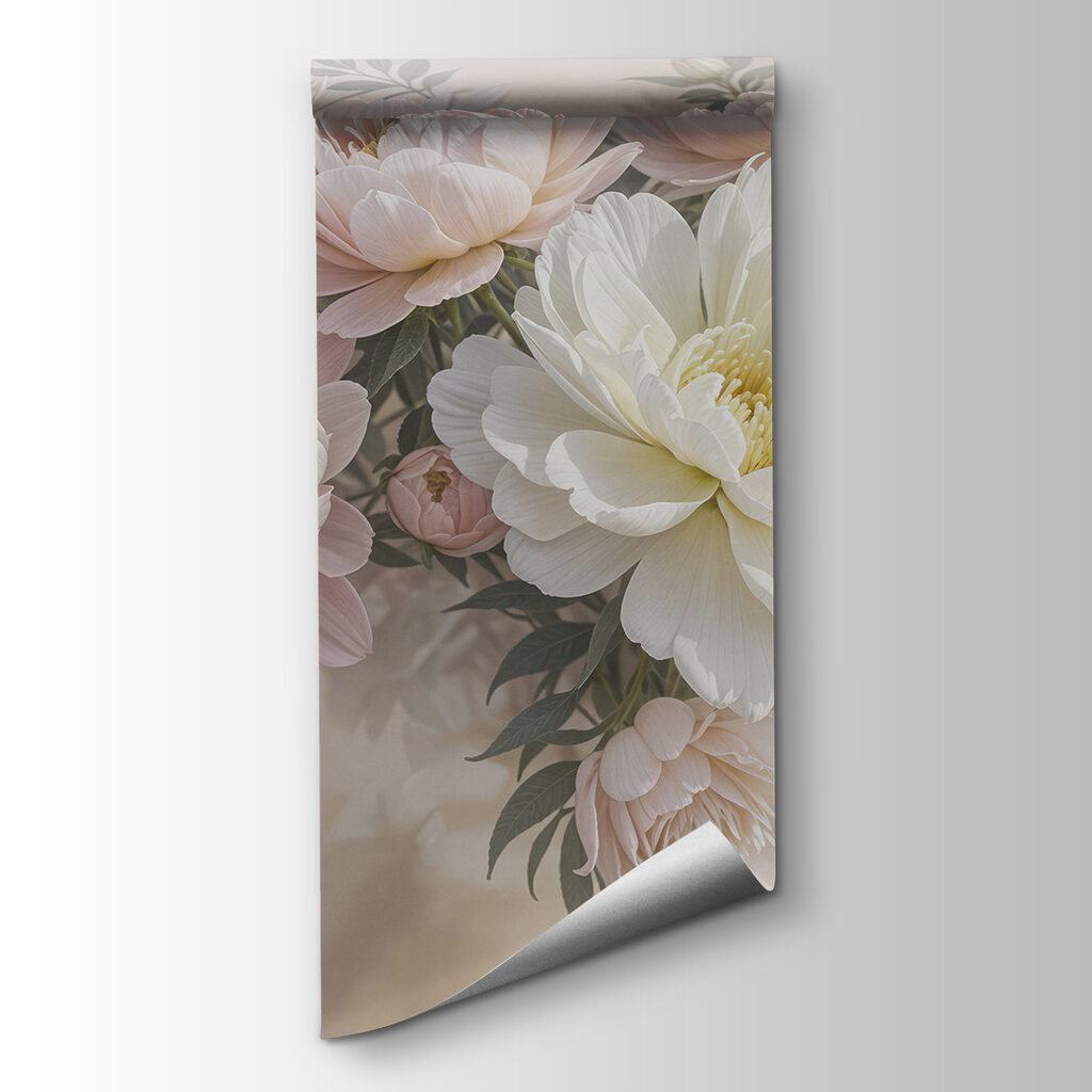 Group of white and pink flowers Group of white and pink flowers