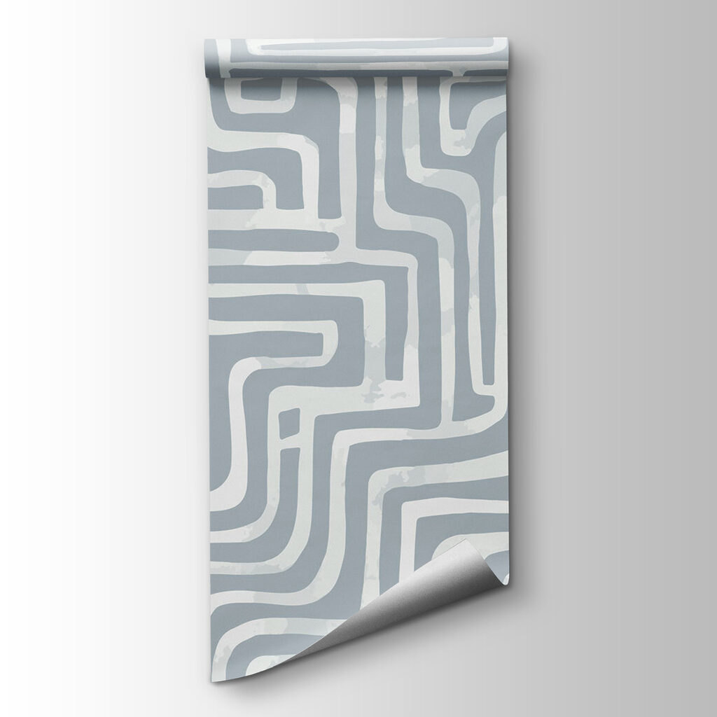 White and gray maze