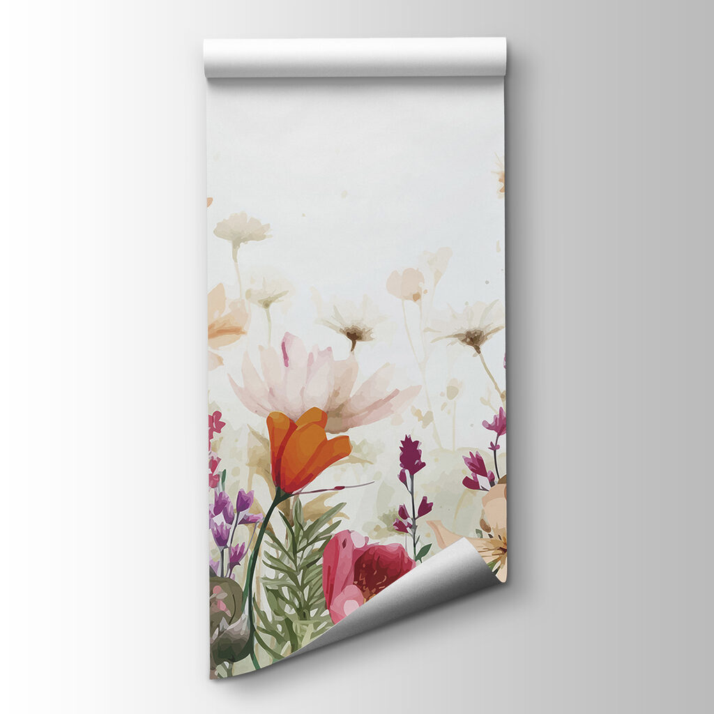 Group of flowers on a white background Group of flowers on a white background