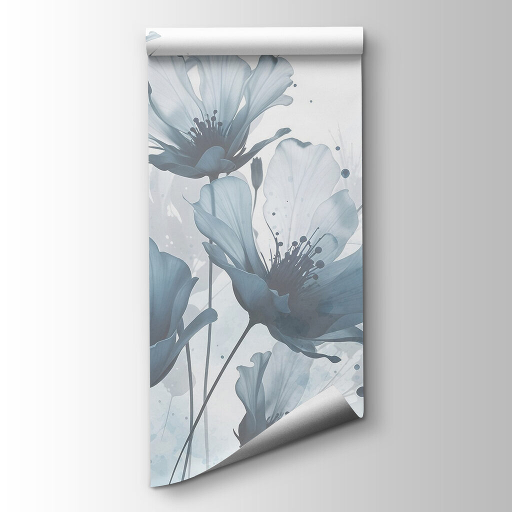 Group of flowers with blue and white colors Group of flowers with blue and white colors