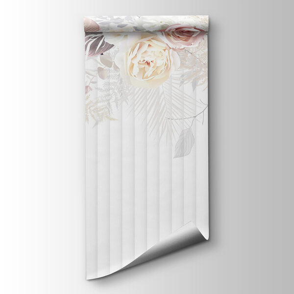 White and pink flowers