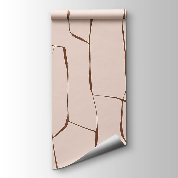 Cracked pattern in soft hues