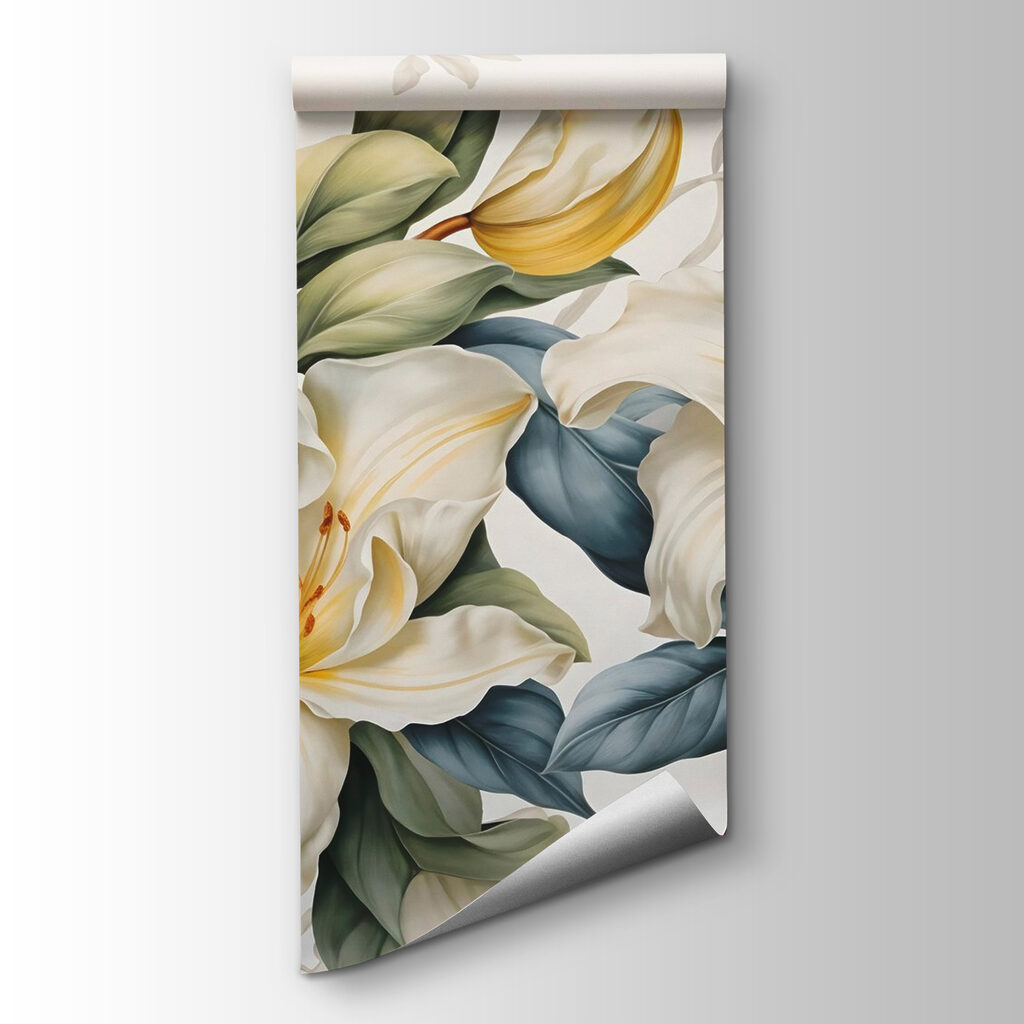 Delicate blooms amidst lush greenery