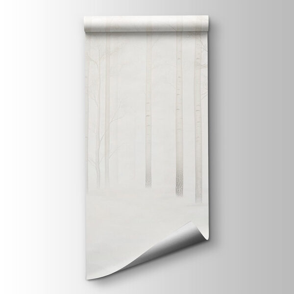 Group of trees in a snowy forest Group of trees in a snowy forest