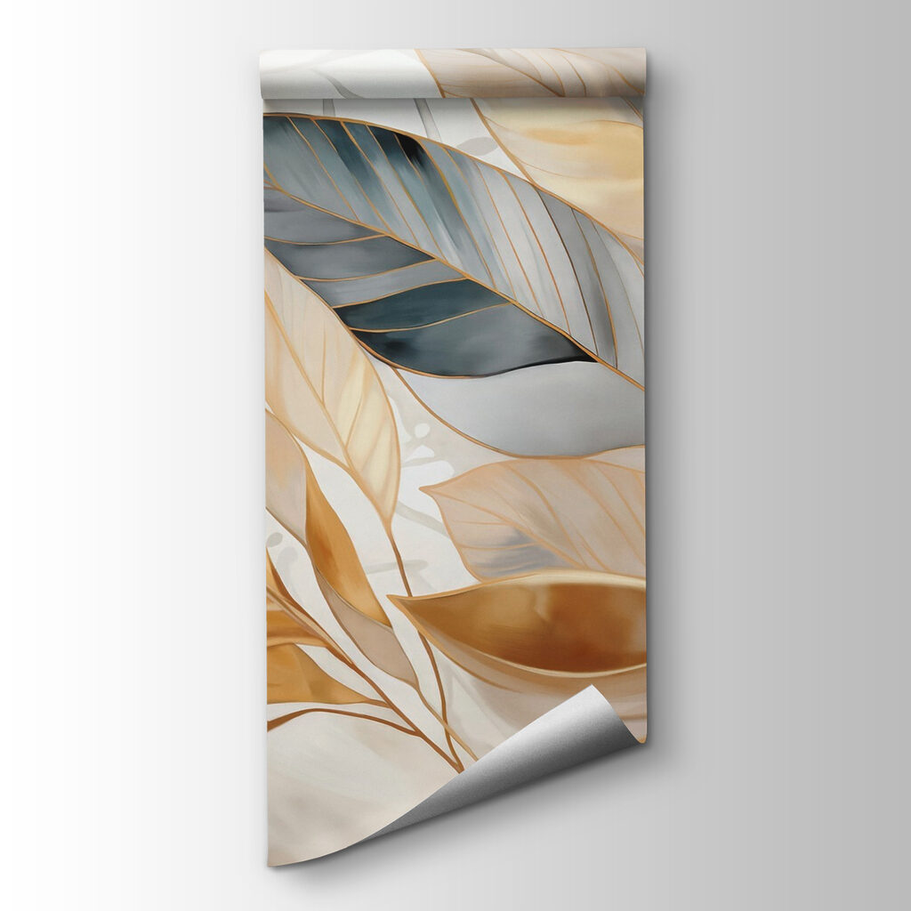 Elegant leaves on a soft background