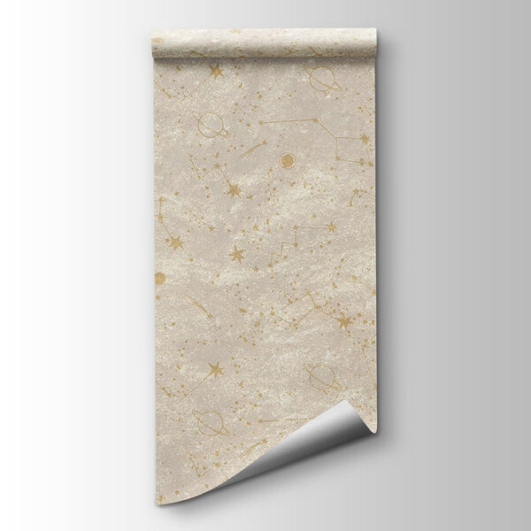 Celestial patterns across a soft background