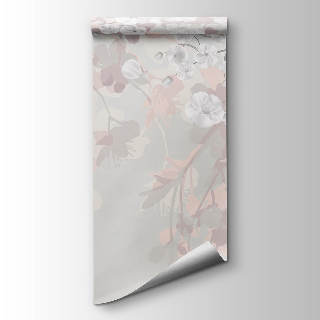 White flowers on a white background White flowers on a white background