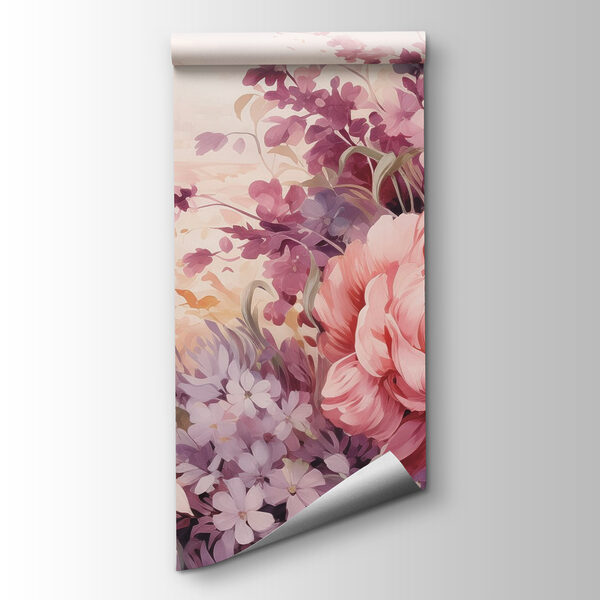 Painting of flowers and leaves Painting of flowers and leaves