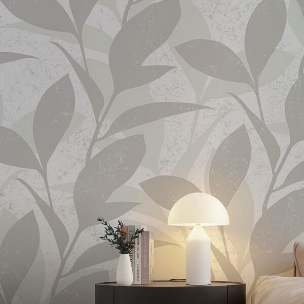 Patroon van bladeren op een witte achtergrond