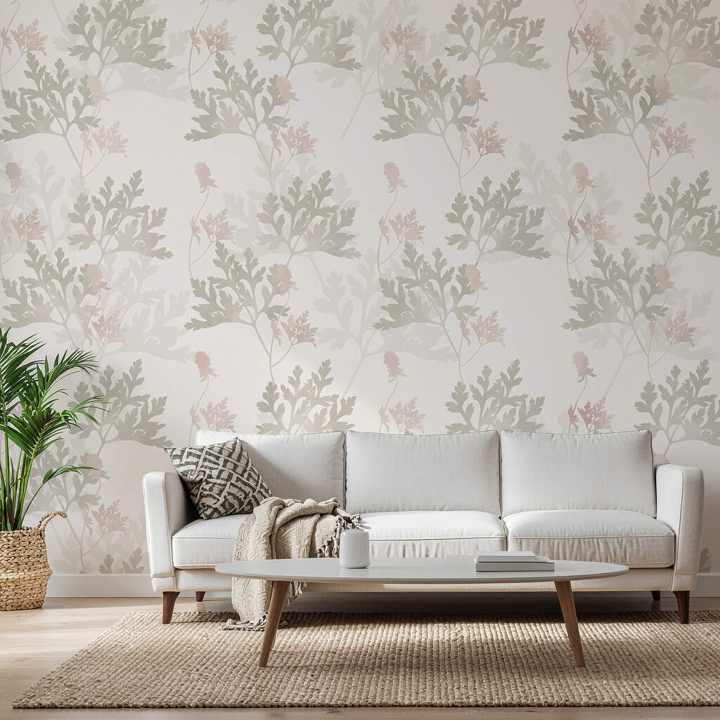 Patroon van bladeren en bloemen Patroon van bladeren en bloemen