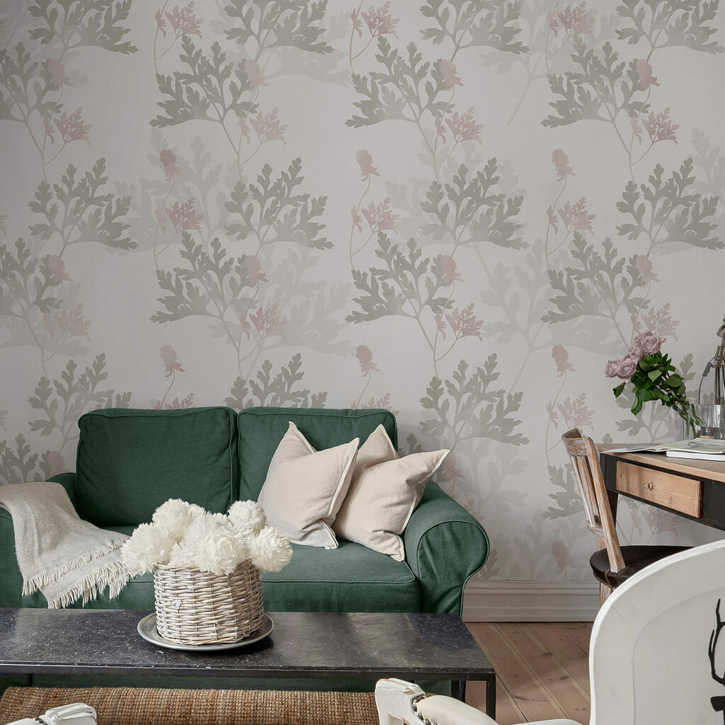 Patroon van bladeren en bloemen Patroon van bladeren en bloemen