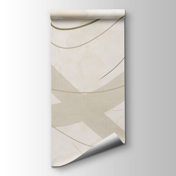 White and brown background with lines and curves White and brown background with lines and curves