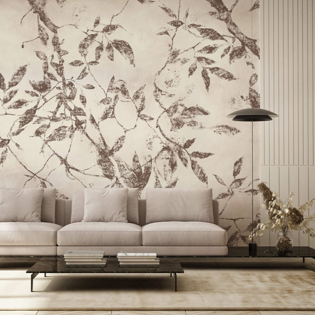 - Delicate bladeren op een zachte achtergrond - Delicate bladeren op een zachte achtergrond