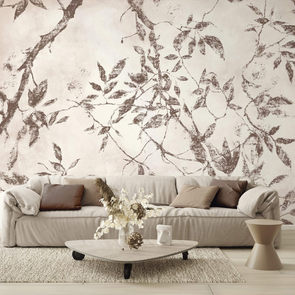 - Delicate bladeren op een zachte achtergrond - Delicate bladeren op een zachte achtergrond