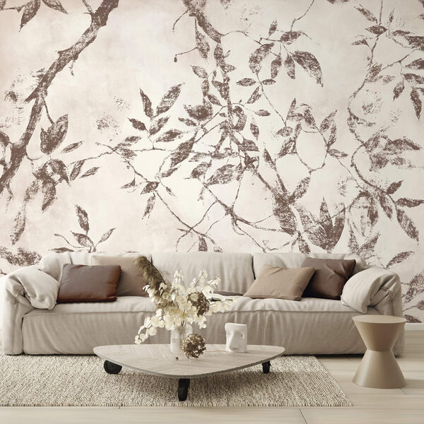 - Delicate bladeren op een zachte achtergrond - Delicate bladeren op een zachte achtergrond