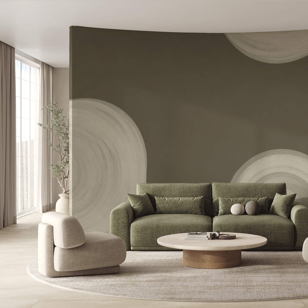 Wit wervelend object op een bruine achtergrond Wit wervelend object op een bruine achtergrond