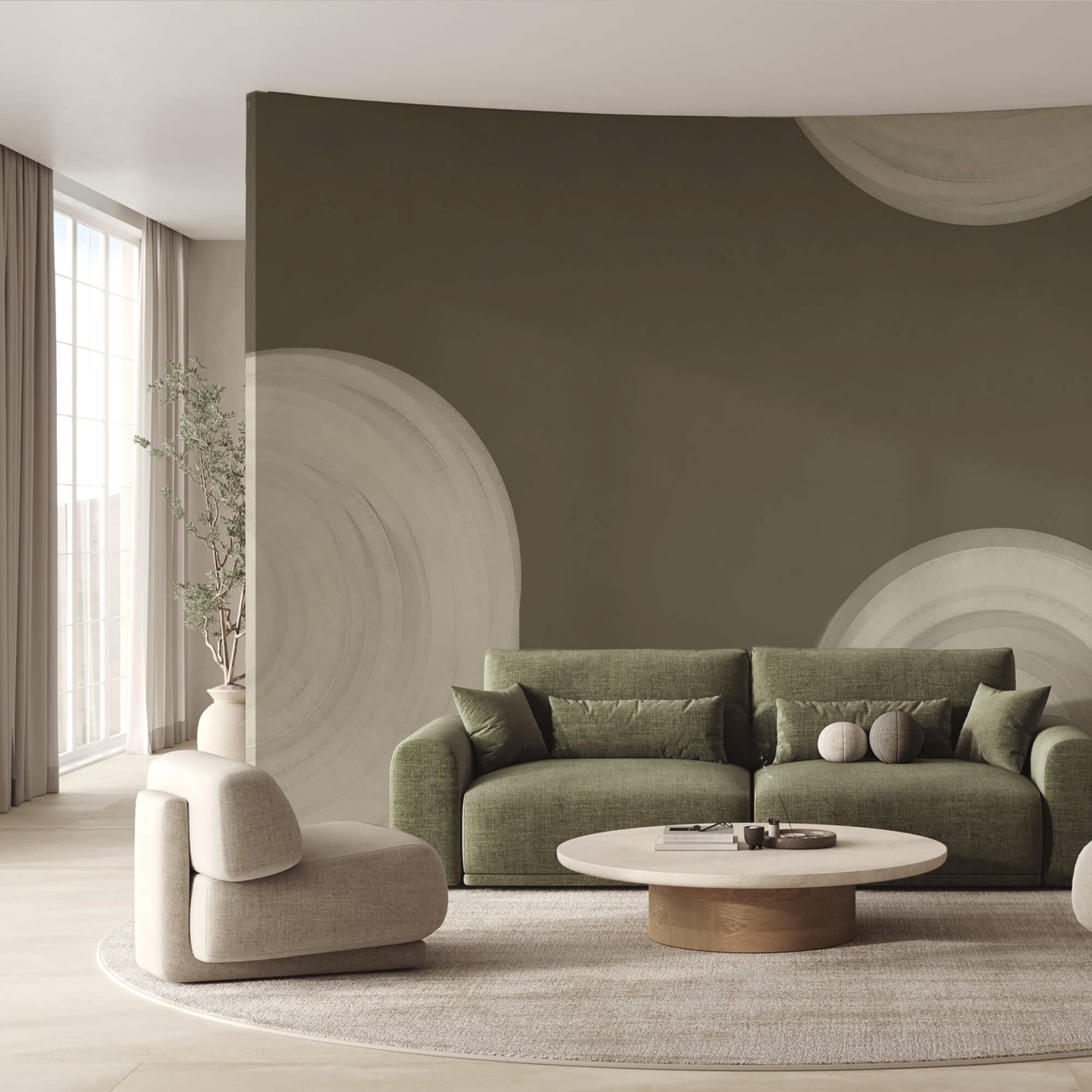 Wit wervelend object op een bruine achtergrond Wit wervelend object op een bruine achtergrond