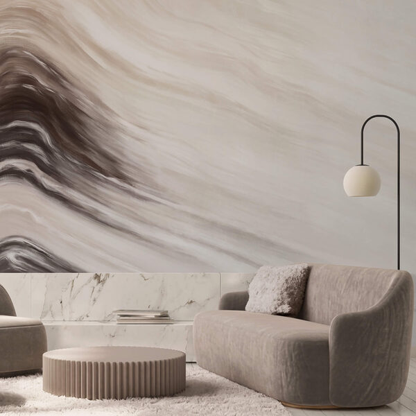 Abstracte golven in zachte tinten Abstracte golven in zachte tinten