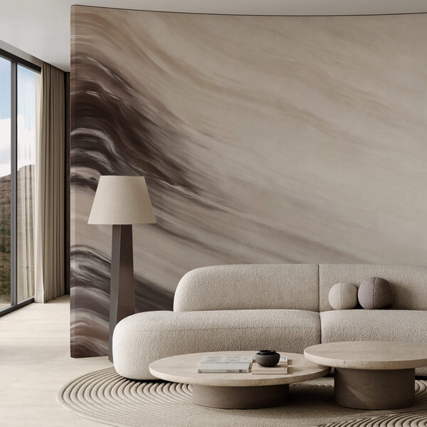 Abstracte golven in zachte tinten Abstracte golven in zachte tinten