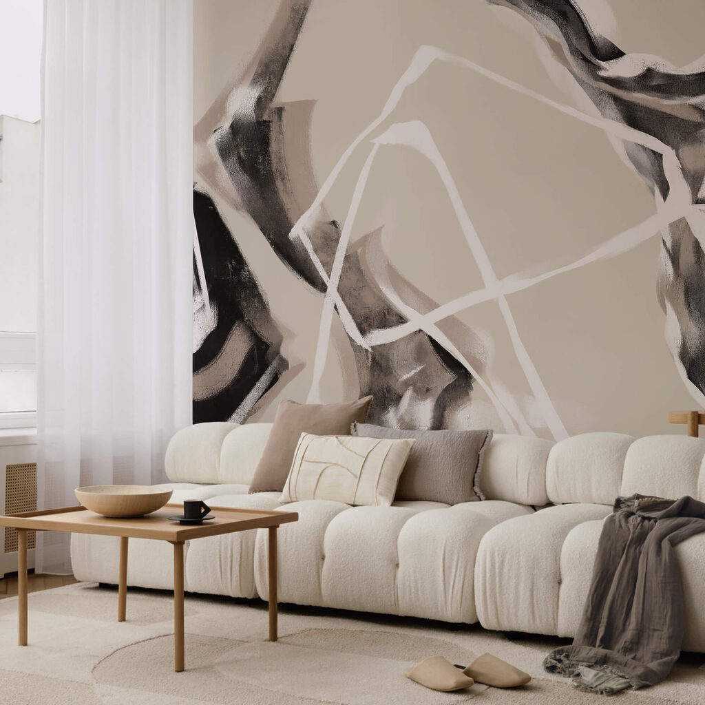 Gelaagde lijnen in zachte tinten Gelaagde lijnen in zachte tinten