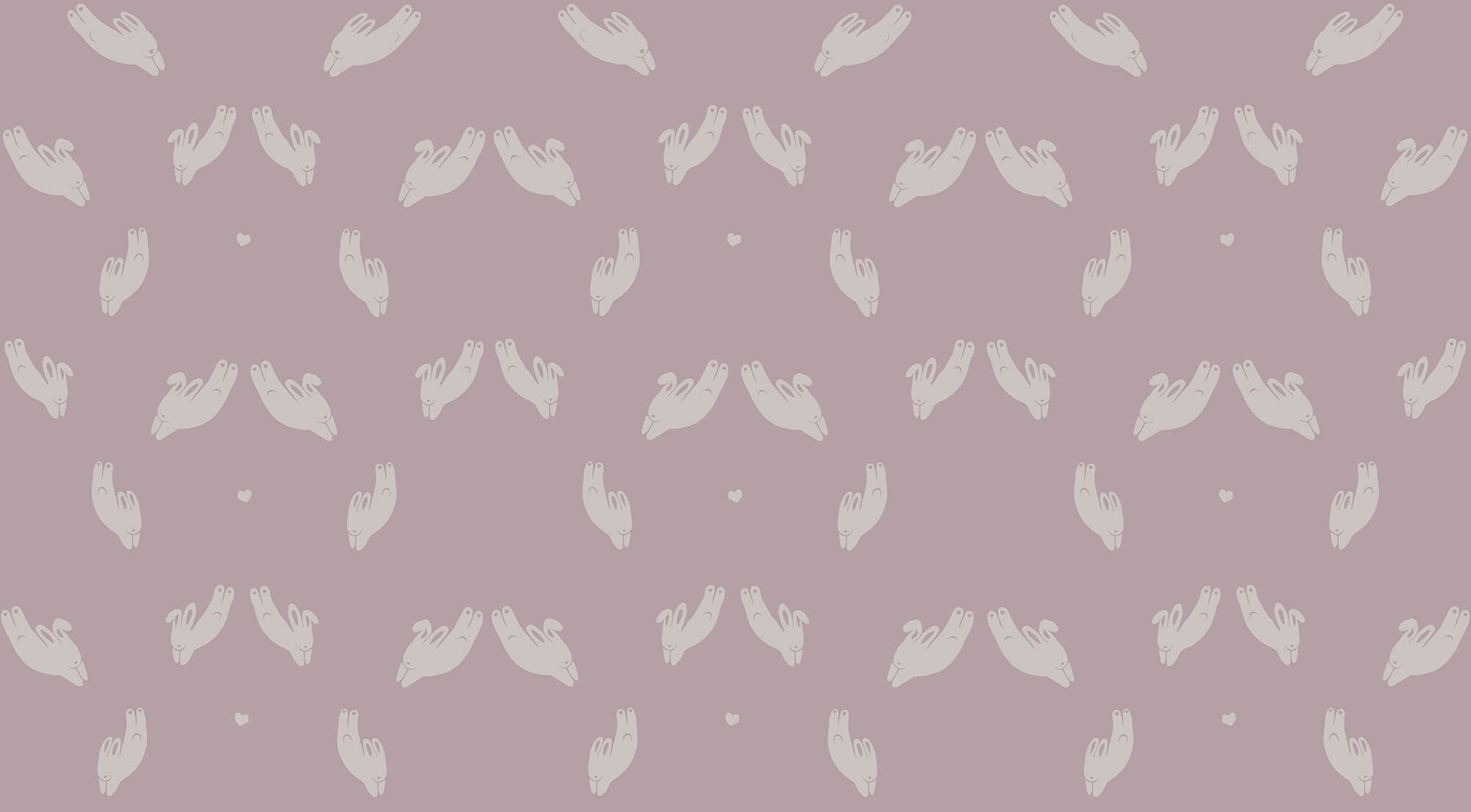 Pattern of rabbits on a purple background Pattern of rabbits on a purple background