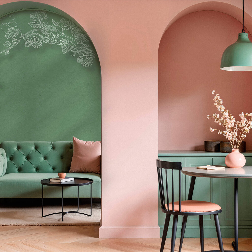 Delicate orchideeën tegen een groene achtergrond Delicate orchideeën tegen een groene achtergrond