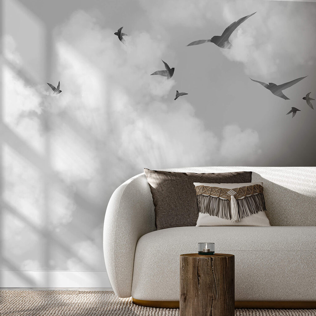 Vogels vliegen vogels in de lucht