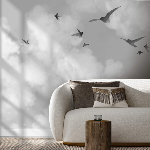 Vogels vliegen vogels in de lucht