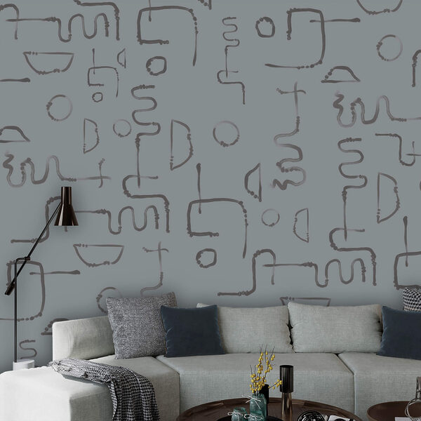 Fotobehang Patroon van lijnen en vormen (Artikelnummer: t00478) Fotobehang Fotobehang Patroon van lijnen en vormen (Artikelnummer: t00478)