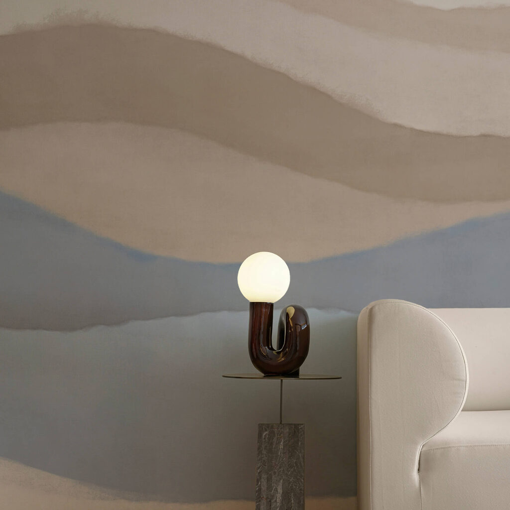 Schilderij van een strand