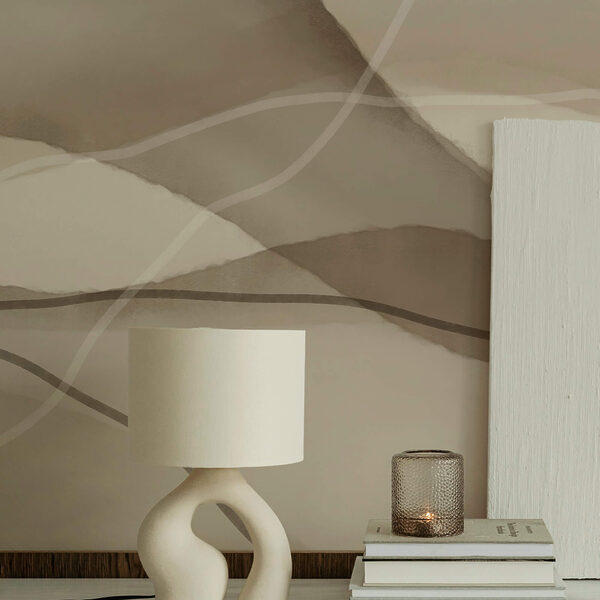 Serene golven in zachte aardetinten