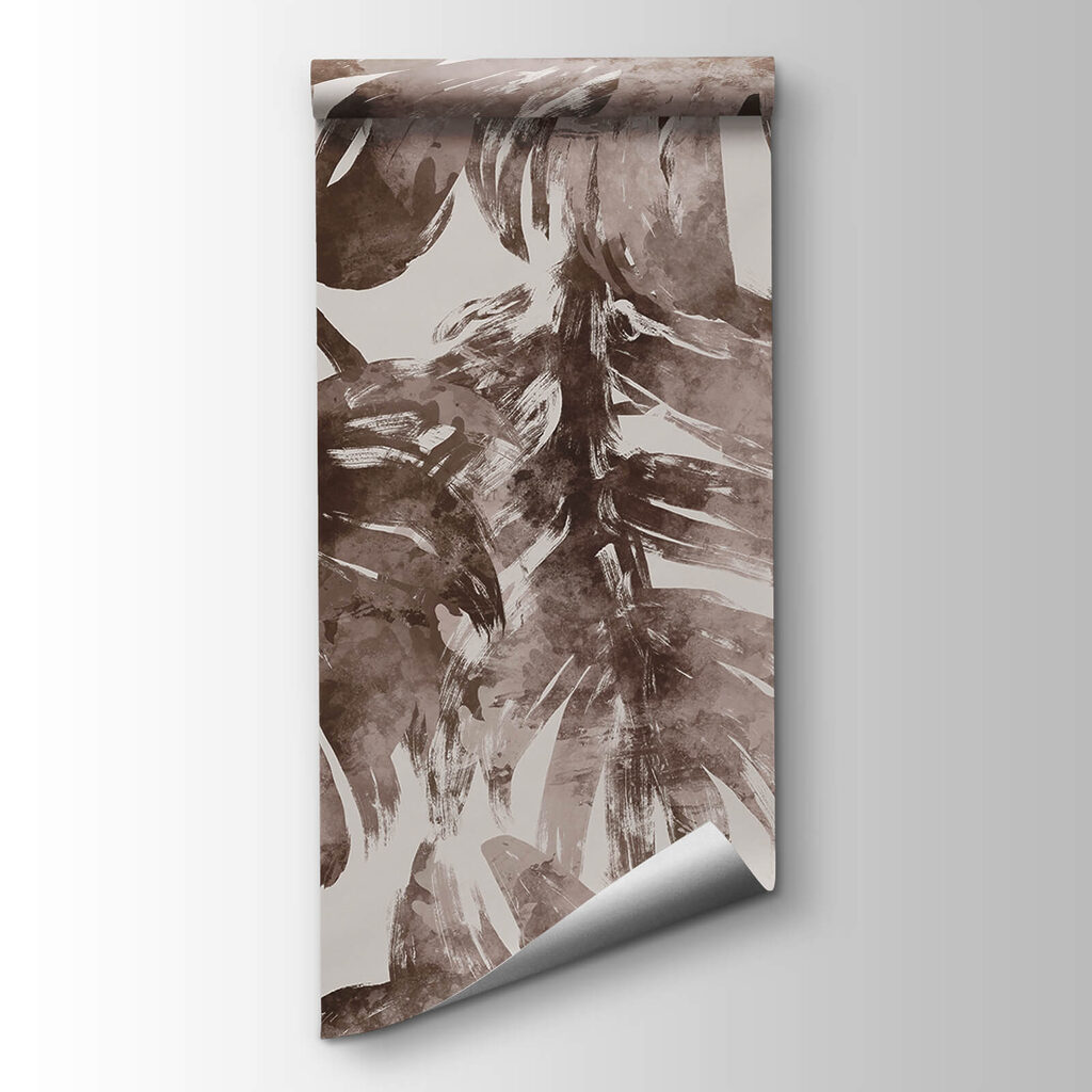 - Abstract foliage in earthy tones