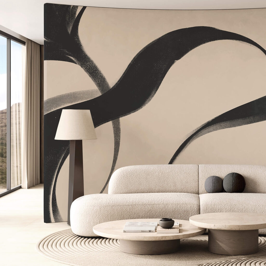 Zwart-witfoto van golven Zwart-witfoto van golven