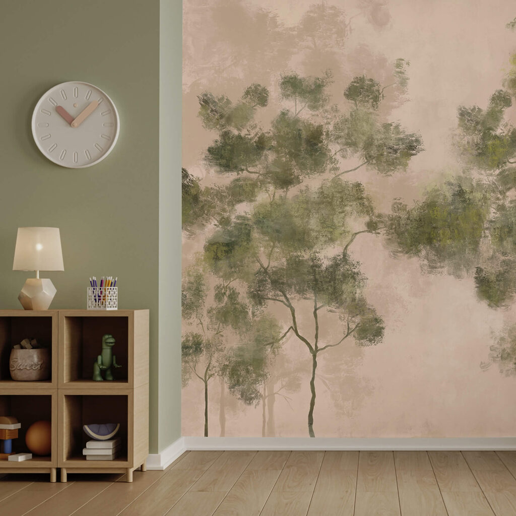 Groep bomen met groene bladeren