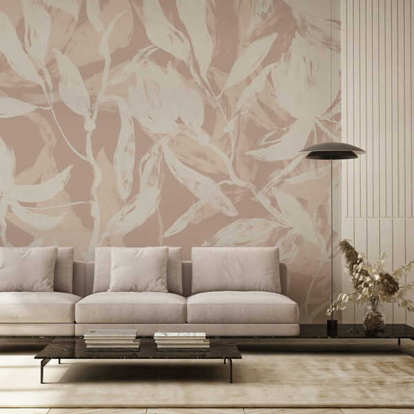 Delicate bladeren op zachte achtergrond