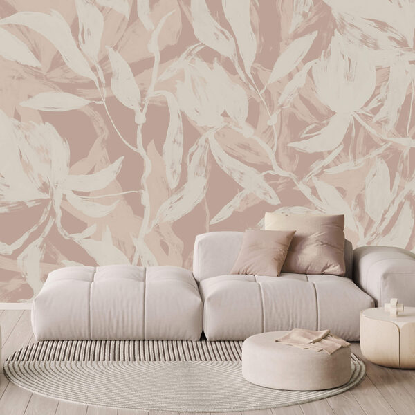 Delicate bladeren op zachte achtergrond