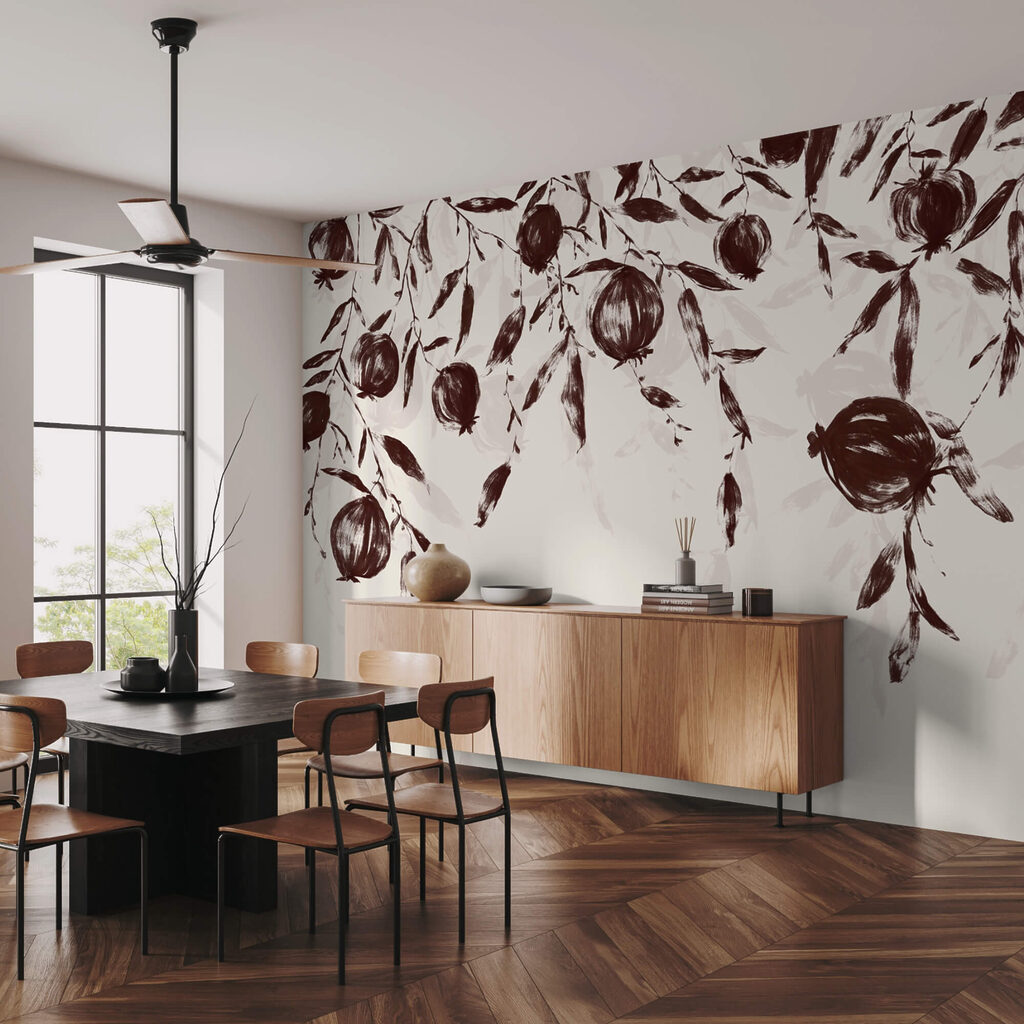 Schilderij van fruit aan een tak