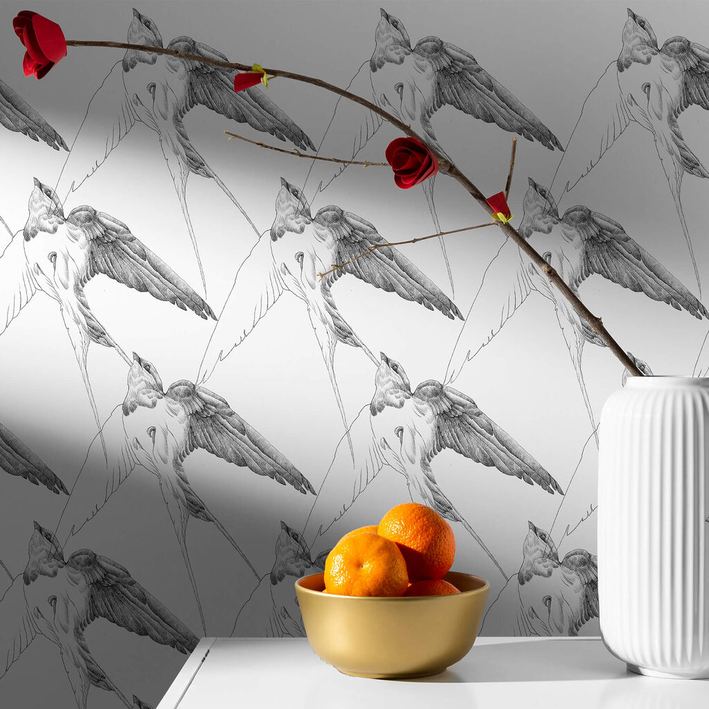 Groep vogels met vleugels