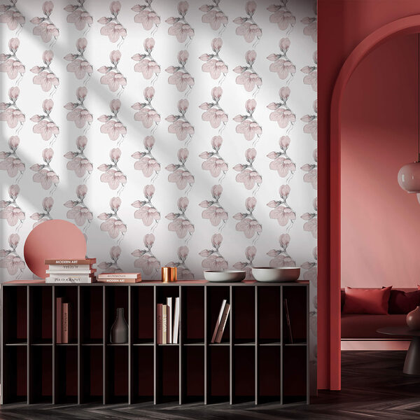 Bloemenpatroon op een witte achtergrond Bloemenpatroon op een witte achtergrond