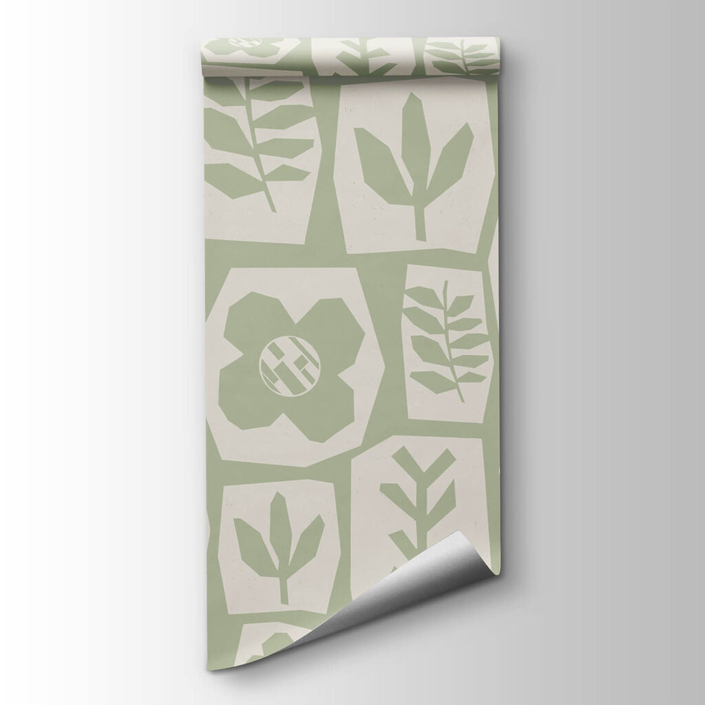 Pattern of flowers and leaves Pattern of flowers and leaves