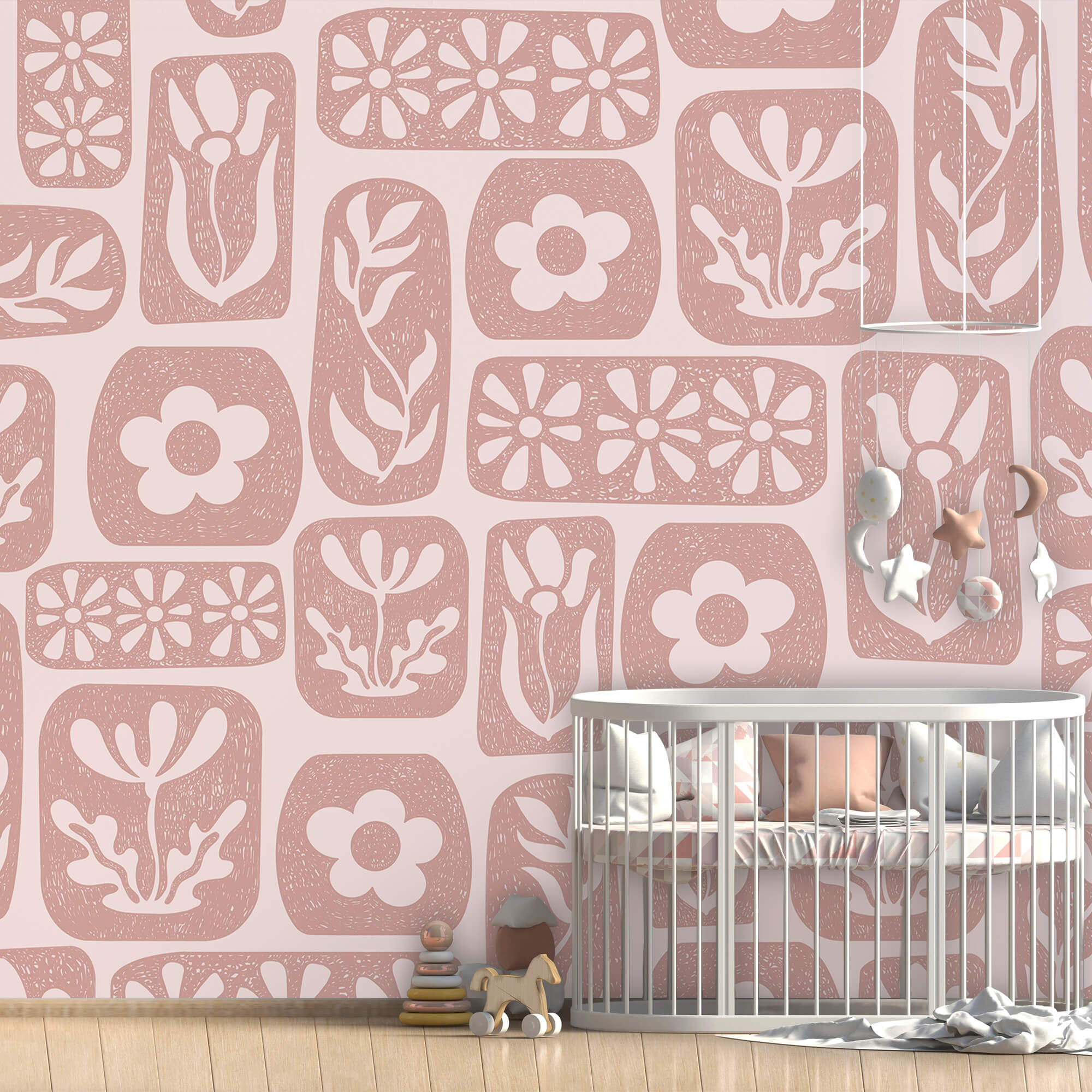 Patroon van bloemen en bladeren