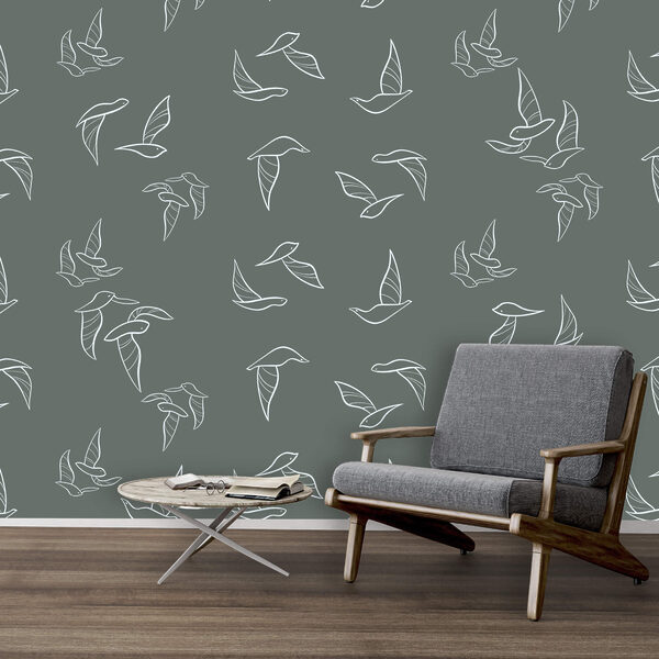 Patroon van vliegende vogels